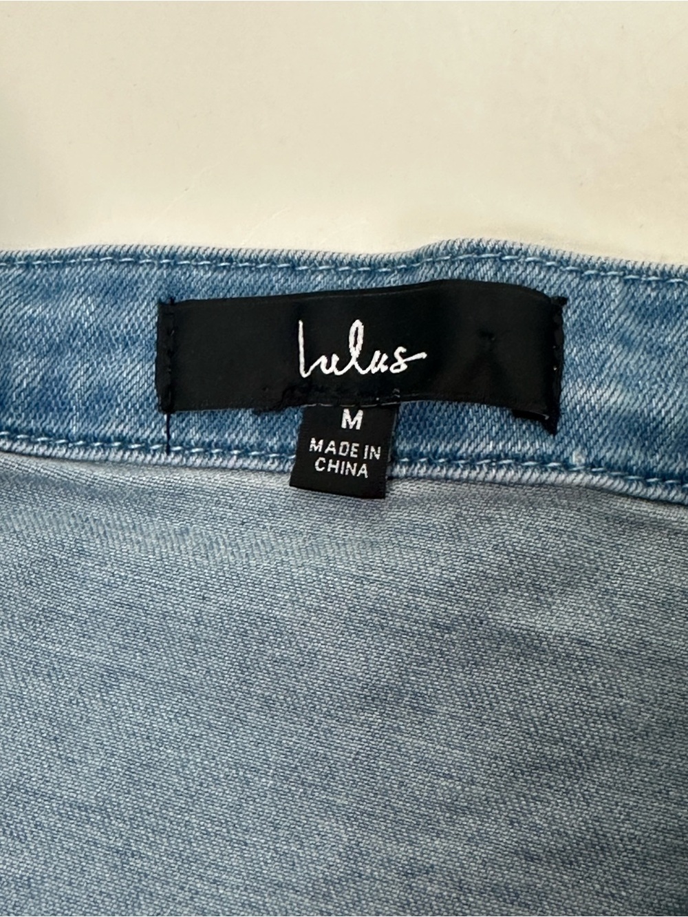 Lulus Trending Vibe Medium Wash Zip-front Denim Dress Blue - Size M - Picture 8 of 9
